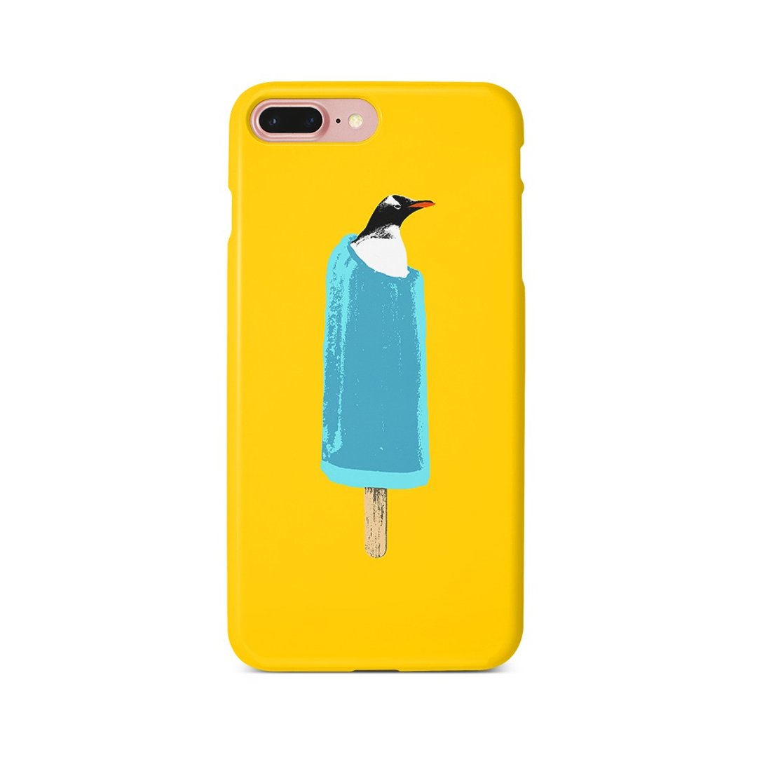 iPhone case / cool biz penguin - 手机壳/手机套 - 塑料 黄色