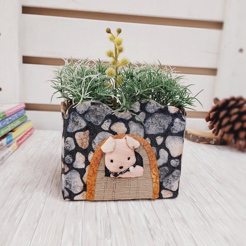 造型植栽盒 | 小物收纳盒 | 笔筒 - 植栽/盆栽 - 棉．麻 多色