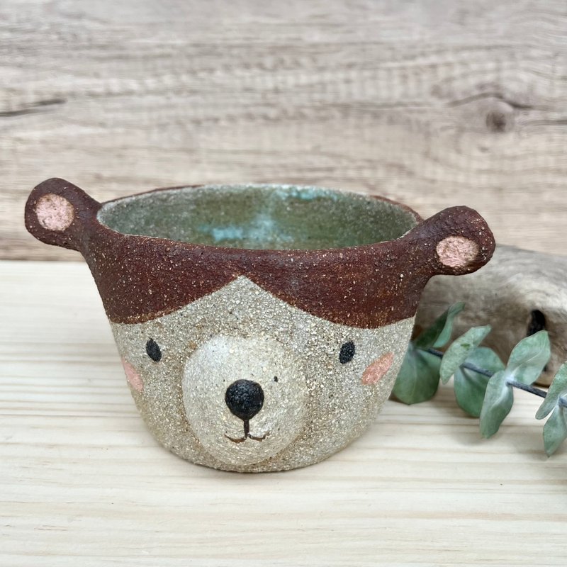 A Lu 熊熊陶容器/摆饰/礼物/手作手绘 美国进口高砂陶 仅此一件 - 植栽/盆栽 - 陶 多色
