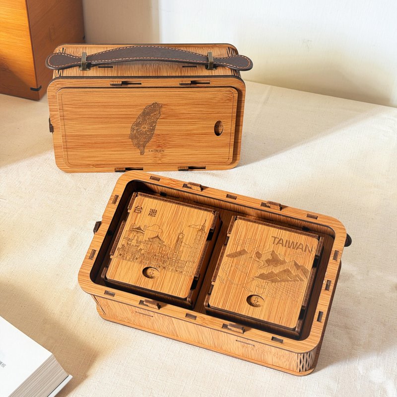 【外交送礼推荐】岛屿藏茶包礼/企业赠礼/原叶茶包礼盒 - 茶 - 木头 