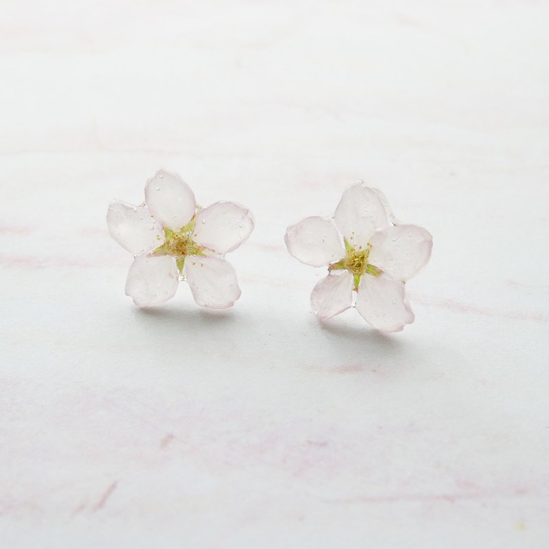Cherry blossom Earrings - 耳环/耳夹 - 树脂 粉红色