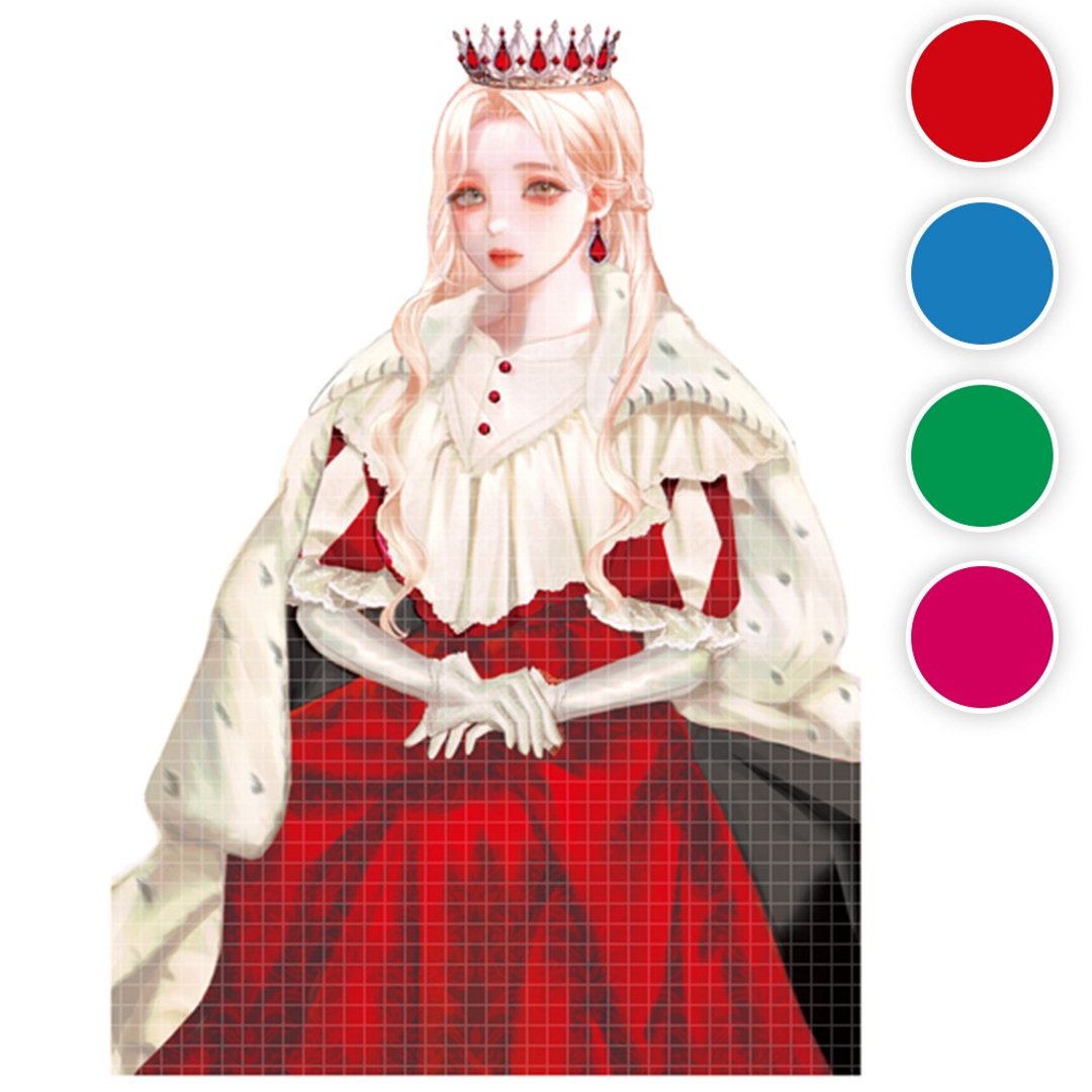 Isabella (4色) 30 (honne market) 人物贴纸 女孩贴纸 blackraccoon - 贴纸 - 纸 