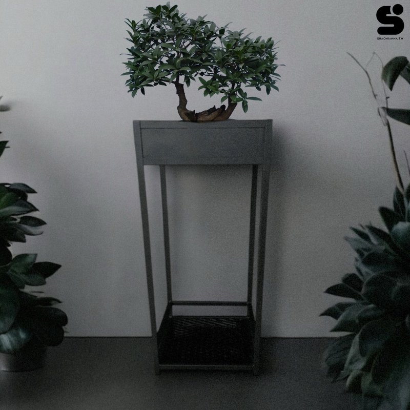 日式 禅意 植物 展示 架 极简 黑色 金属 盆栽 架 - 植栽/盆栽 - 其他金属 黑色