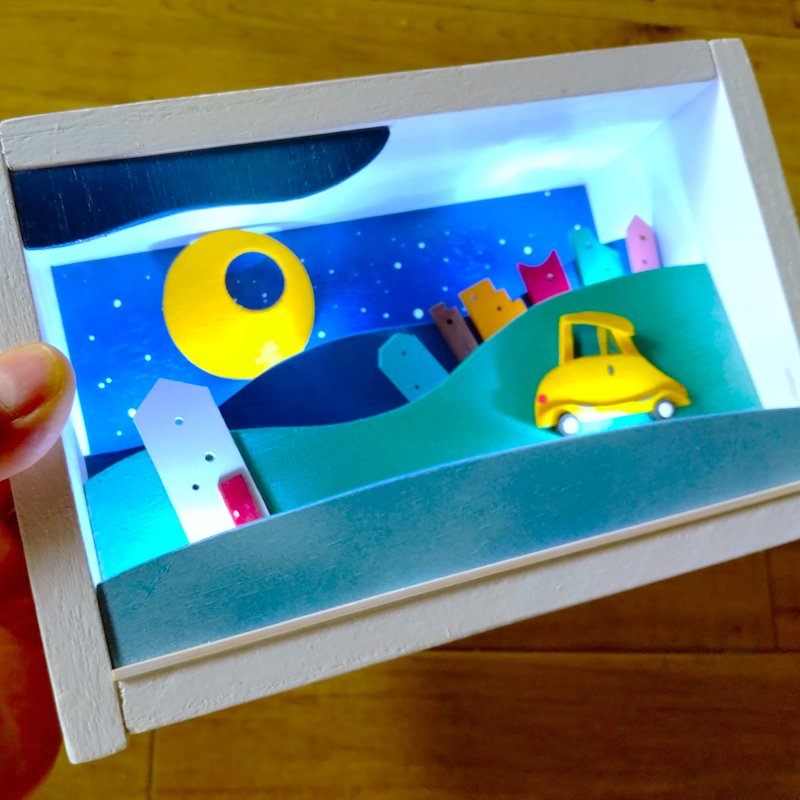 软回家路 GO HOME 黄色车 - 灯具/灯饰 - 木头 蓝色