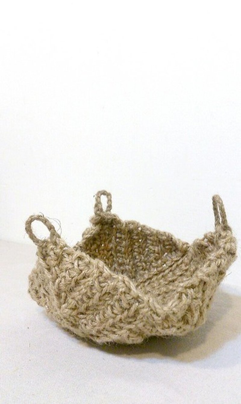 专属订单 - 手工麻绳编织立体三角软器皿 - 摆饰 - 棉．麻 