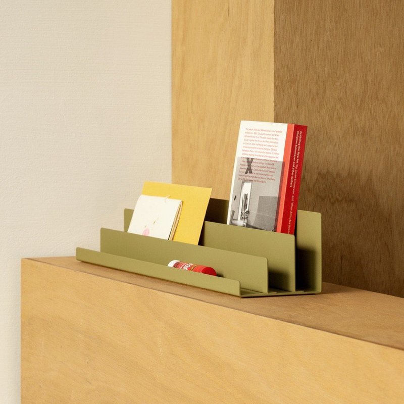 ISO Organizer L | 金属桌上型收纳架 | 橄榄 - 收纳用品 - 其他金属 绿色