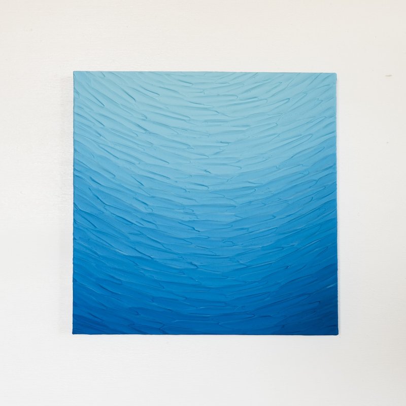 【日本艺术家】抽象绘画 海景 蓝色 内饰 房间布置 放松 - 海报/装饰画/版画 - 压克力 蓝色