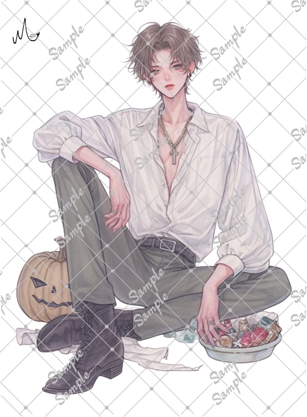 原创人物贴纸 8月新品 - 贴纸 - 纸 