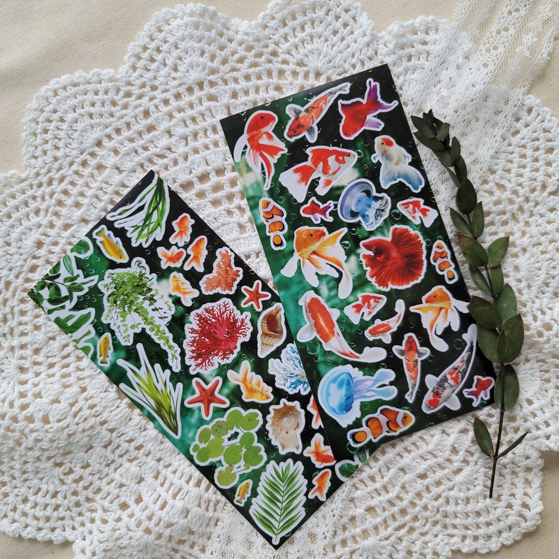 绿夜物体贴纸 녹색의밤 오브젝트 씰스티커 - 贴纸 - 纸 绿色