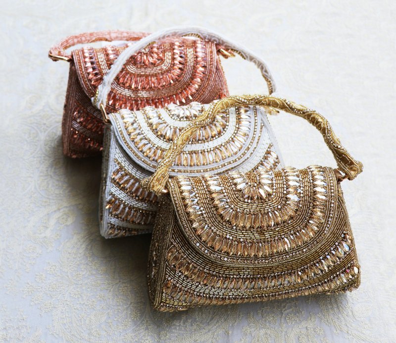 【多色款式】印度风情/迪拜重工/钉珠手工包 - 手提包/手提袋 - 其他材质 多色