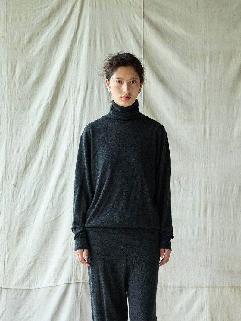 日系复古 / 高领针织毛衣 / 100%羊绒 - 女装针织衫/毛衣 - 其他材质 多色