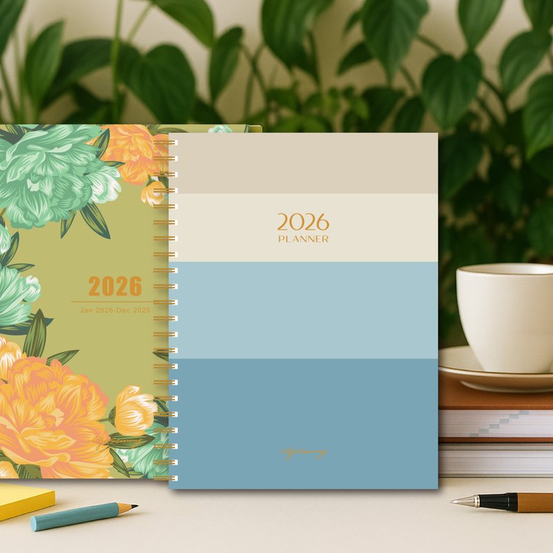 【预购】2026手帐/周/月计划笔记日志_Blossom Days_12款设计任选 - 笔记本/手帐 - 纸 多色