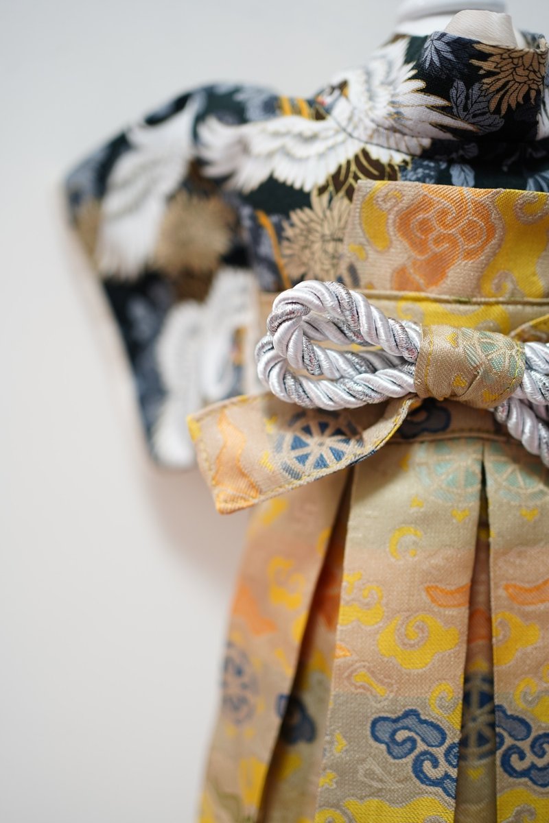Crazy de Wan - 小振袖袴服(鹤菊) - 衣/帽 - 棉．麻 金色