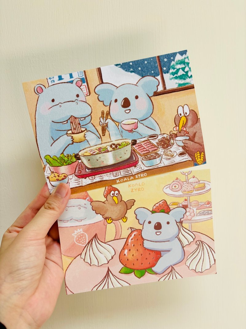 懒懒无尾熊明信片2.0 - 卡片/明信片 - 纸 多色
