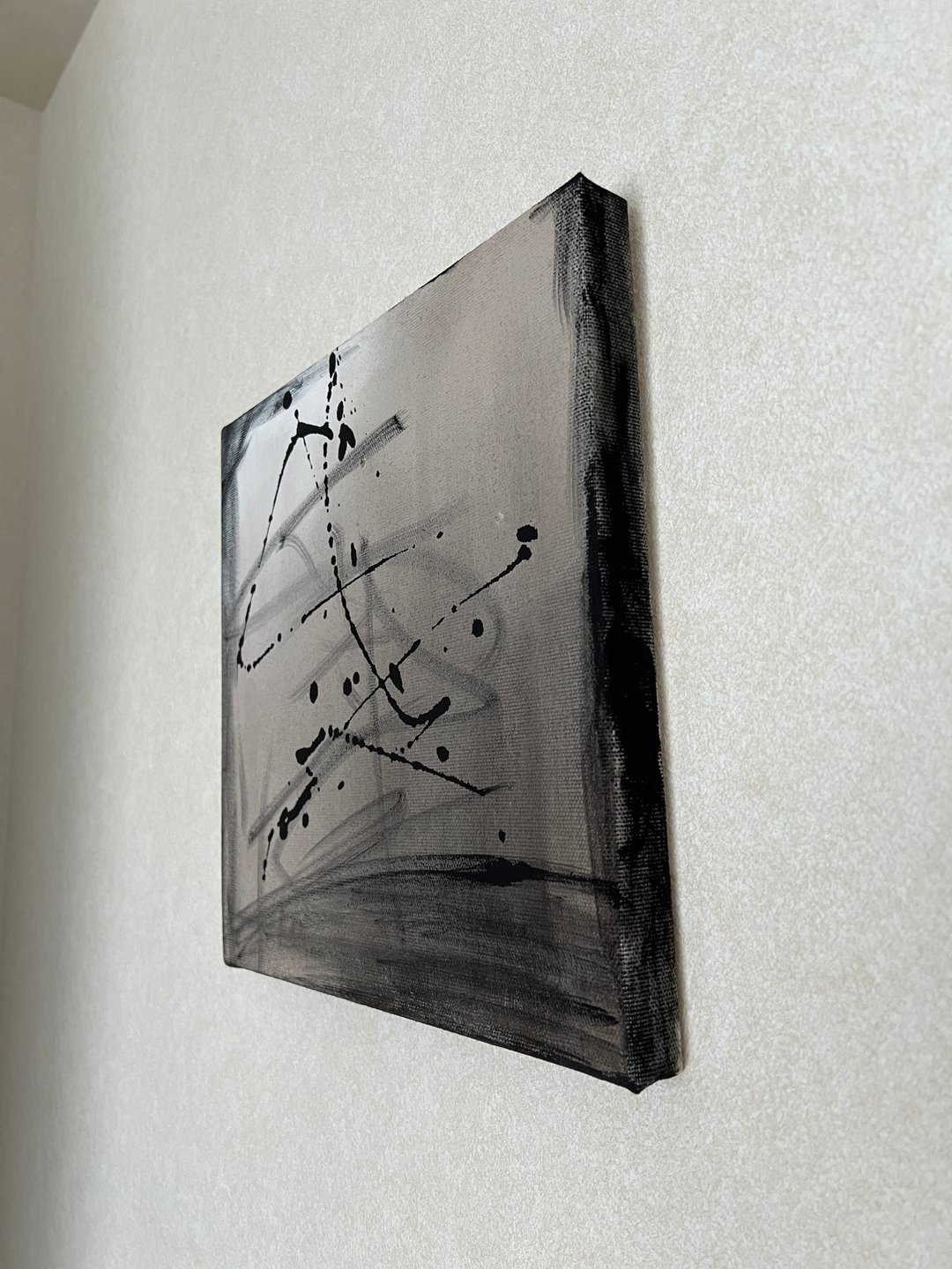 【残火 - Zanka-】原画/日式风格/禅意/绘画/艺术/抽象画/氛围感/现代/饭店/室内装饰/海外/财运/开运 - 海报/装饰画/版画 - 棉 灰色