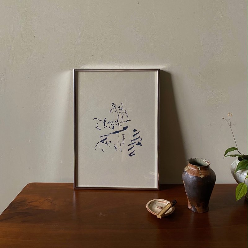 Silkscreen Print 绢印画 Poster 海报 — 镜 - 海报/装饰画/版画 - 纸 