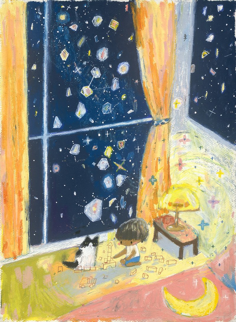 限量复制画。孩子。星星好吵 - 海报/装饰画/版画 - 纸 