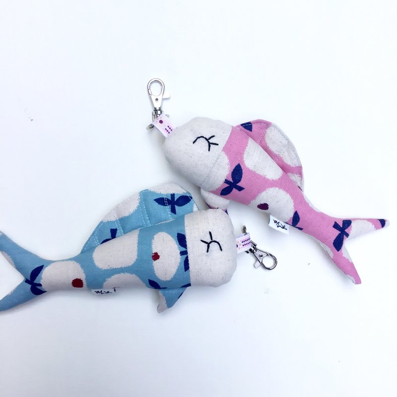 最深情的鬼头刀—鱼鱼吊饰—情侣麻吉两入特价组—情人节礼物 - 吊饰 - 棉．麻 