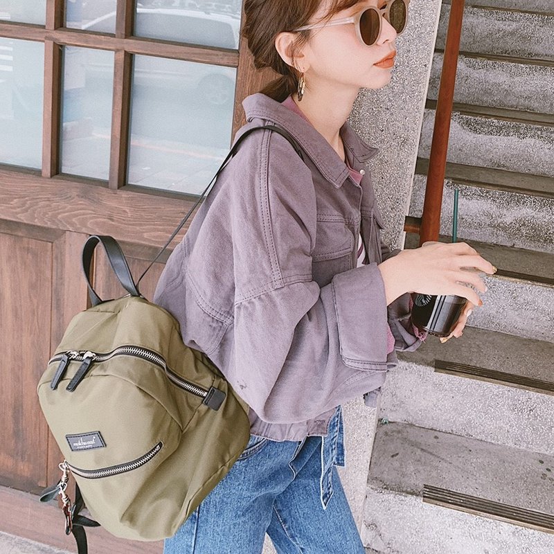 女后背包 轻巧后背包 Daily Mini后背包 轻量化 防水小背包 背包 - 后背包/双肩包 - 防水材质 绿色