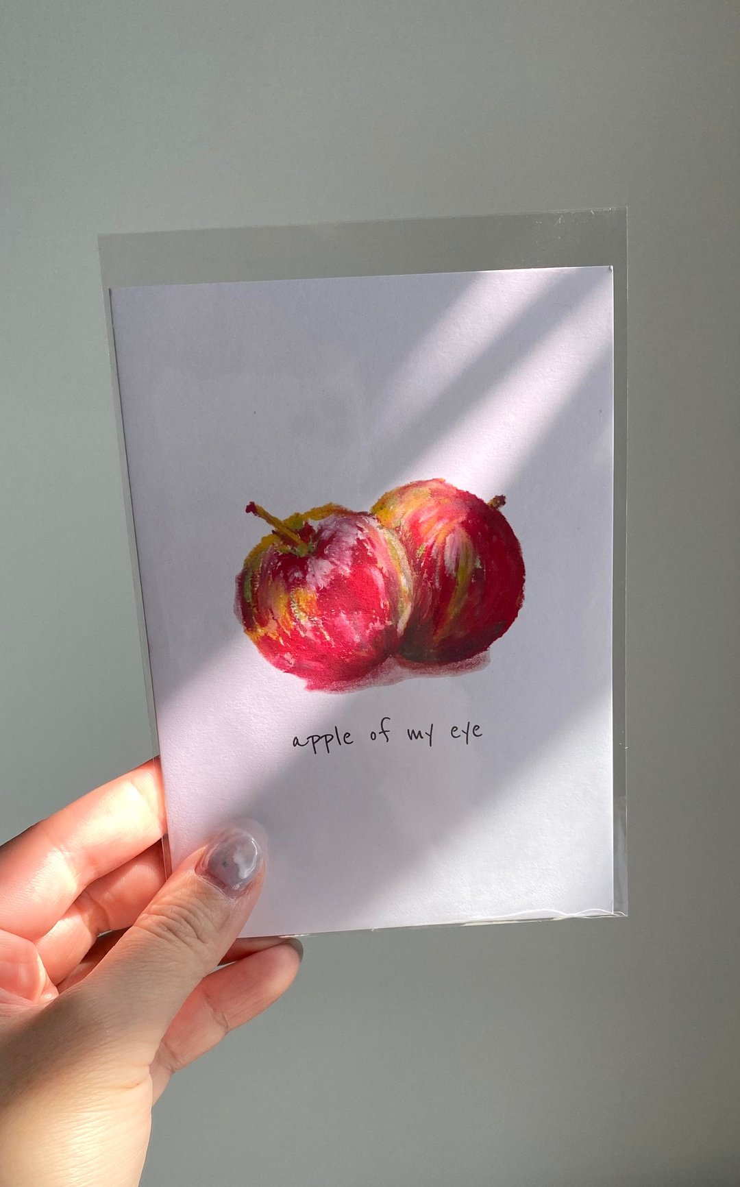 【明信片・心意卡】Apple of my eye (苹果) - 卡片/明信片 - 纸 红色