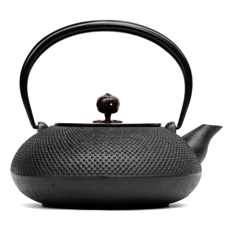 及富 南部铁器 铁瓶 铁壶 平丸霰 黑色 铜盖1.2L IH对应 日本制 - 茶具/茶杯 - 其他金属 黑色