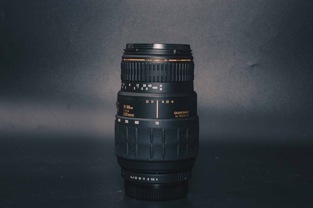 Quantaray 70-300mm f4-5.6 LDO MACRO for PENTAX 望远变焦镜 - 相机 - 其他金属 黑色