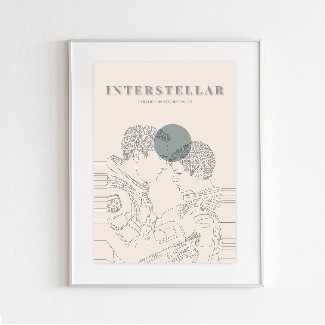 Movie Poster : Interstellar - 海报/装饰画/版画 - 纸 白色