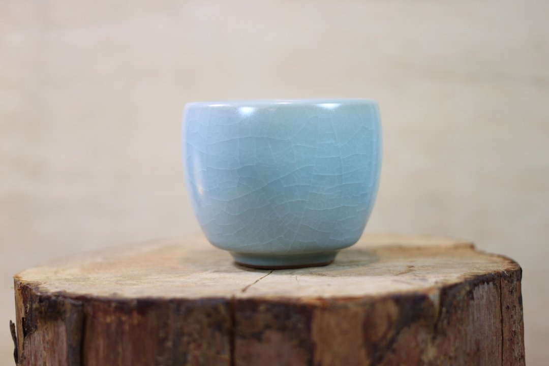 【快速出货】汝窑茶杯 汝瓷开片 小茶杯 名家叶敏祥手作 中秋品茶 - 茶具/茶杯 - 陶 