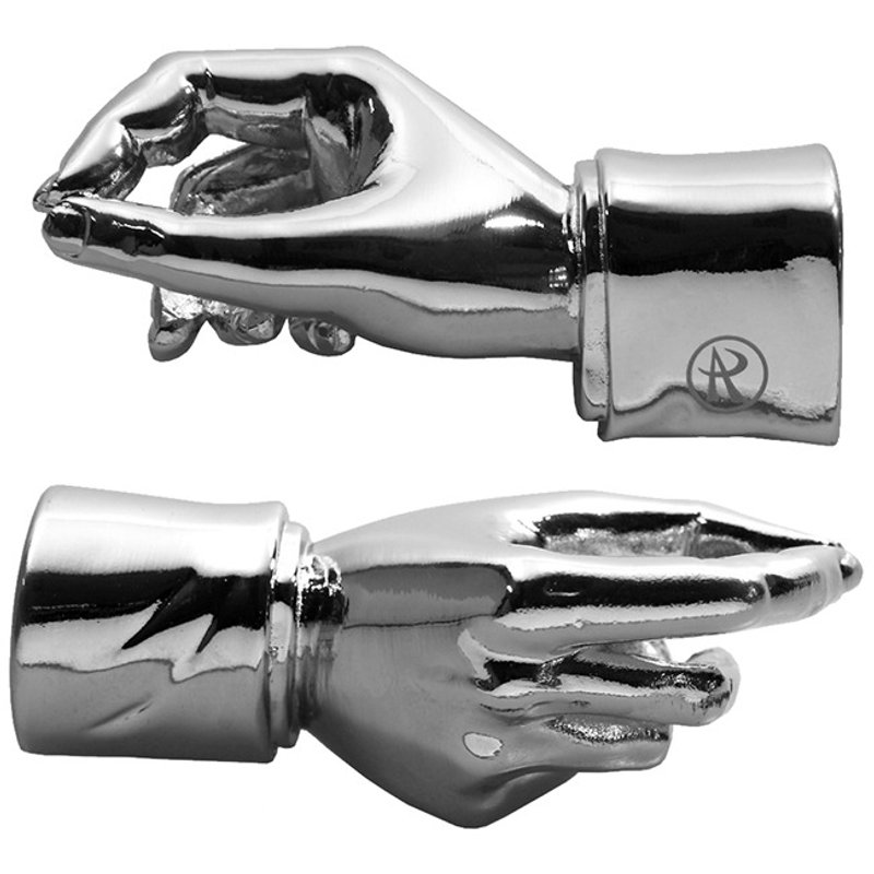 ARTEX Give me a hand 手形笔座 亮银 - 笔筒/笔座 - 其他金属 灰色