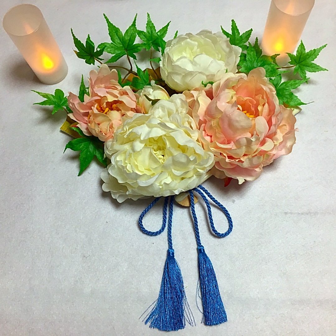 HisashiMegumiHiroshi bouquet fan bouquet No.200-8 Jeans Blue sensu bouquet japanes fan bouquet JEANS BLUE - 摆饰 - 纸 蓝色