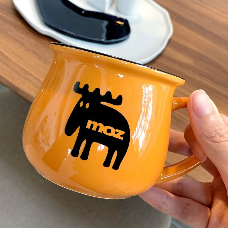 moz瑞典 驼鹿糖罐马克杯350ml -活力橘 - 其他杯子 - 瓷 橘色