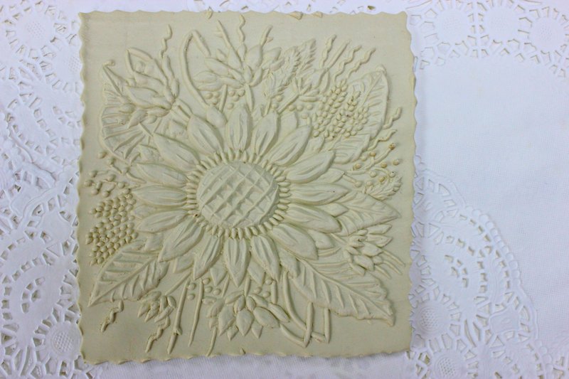 Rolling pin cookie cutter ,Wooden rolling pin, rolling pin with flowers - 厨房家电 - 木头 咖啡色