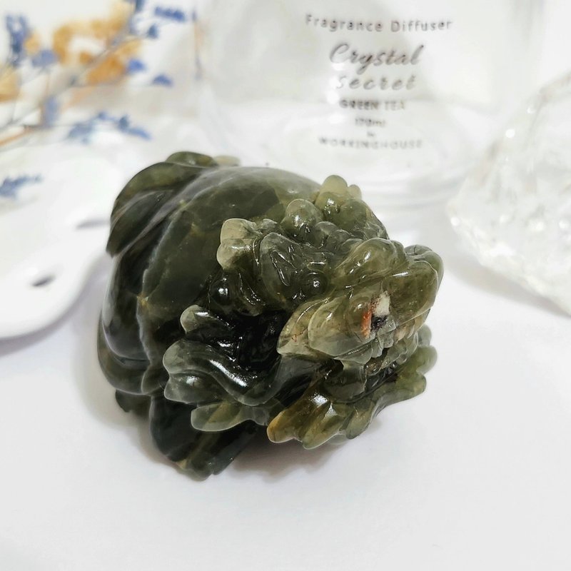 绿发龙龟/助事业运之水晶 - 摆饰 - 水晶 绿色