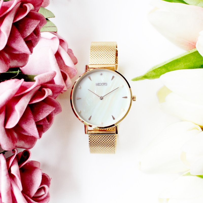 Thetis系列贝壳面简约女表/ SE-8505 - 女表 - 其他金属 