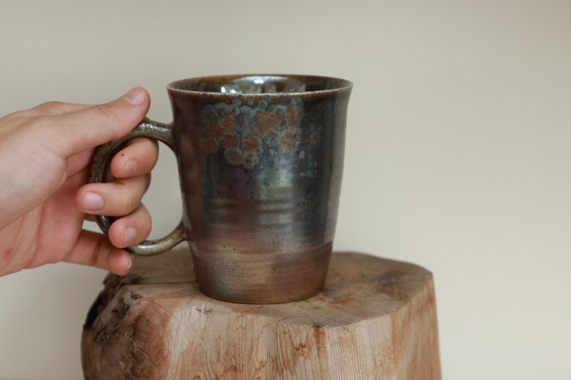 柴烧咖啡杯/马克杯/280ml/泷间拾光 - 咖啡杯/马克杯 - 陶 