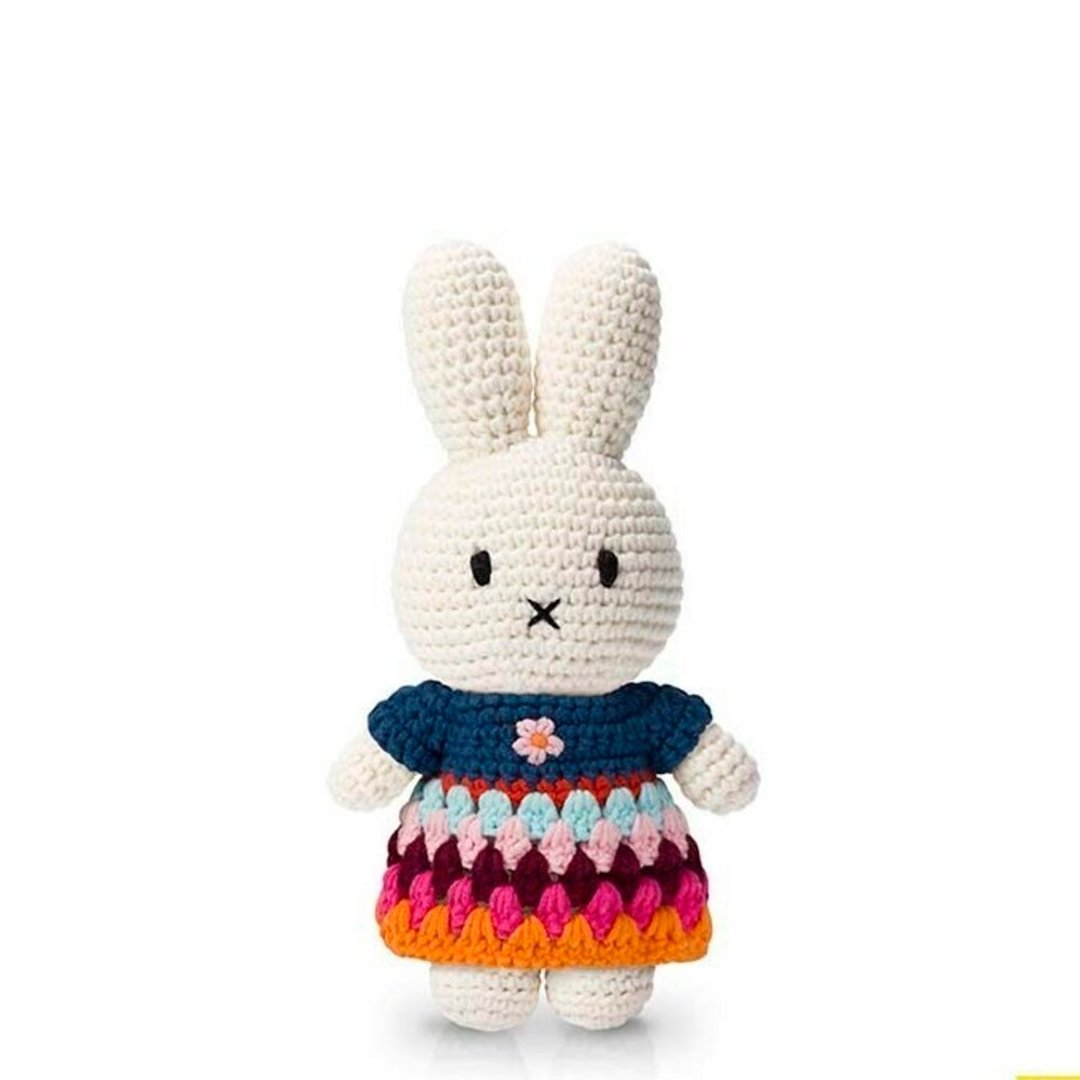 miffy 手工制米飞兔【彩虹裙】 - 玩具/玩偶 - 棉 多色