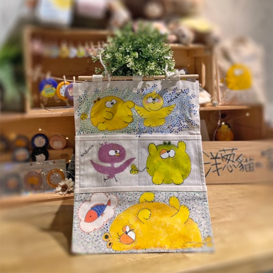 【纯手绘/帆布/收纳袋】喵管家 - 收纳用品 - 棉 