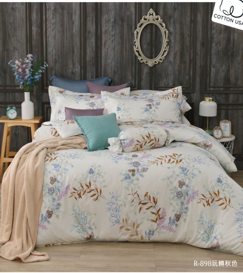 【R898 玩转秋色】100% 40支精梳棉 平被/被单 - 寝具 - 棉．麻 多色