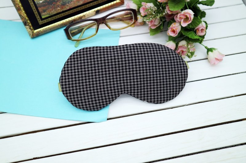千鸟 可调式眼罩  sleep mask - 眼罩 - 棉．麻 灰色