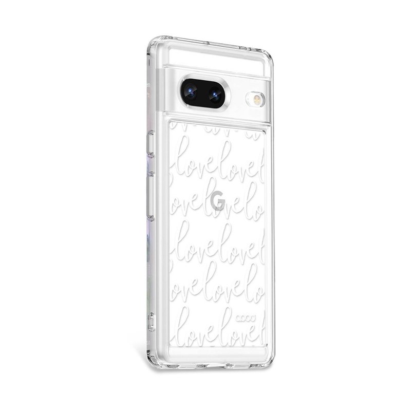 Google Pixel 9/8/7系列 浮雕感防震双料手机壳-LOVE - 手机壳/手机套 - 其他材质 多色