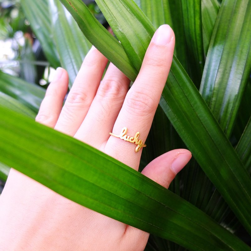 RING lucky - 戒指 - 其他金属 银色