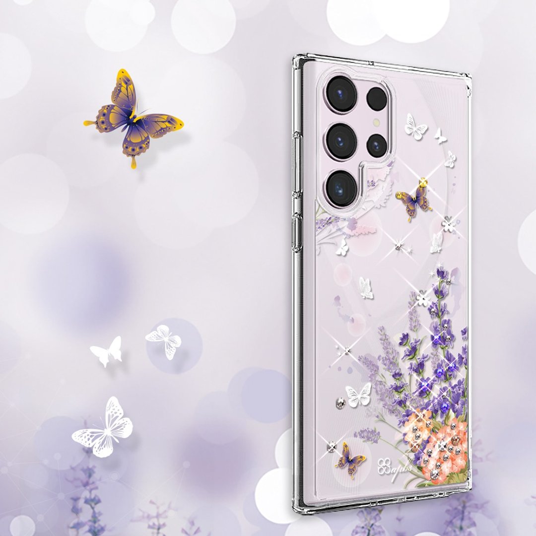 Samsung S26/S25/S24/S23 轻薄军规防摔水晶彩钻手机壳 - 普罗旺斯 - 手机壳/手机套 - 其他材质 多色
