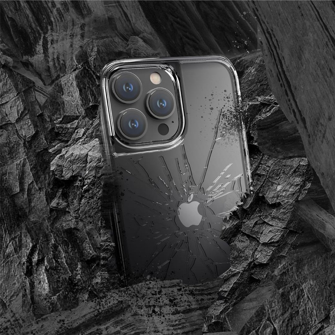 LINKASEAIR 防摔抗菌蚀刻玻璃壳 iPhone13 Pro Max 6.7寸 裂纹 - 手机壳/手机套 - 玻璃 透明