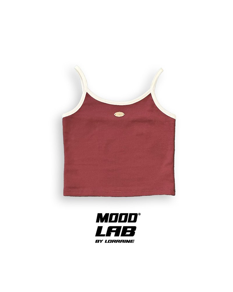 MOODLABBYLORRAINE | 美式复古吊带背心 - 女装背心 - 棉．麻 紫色