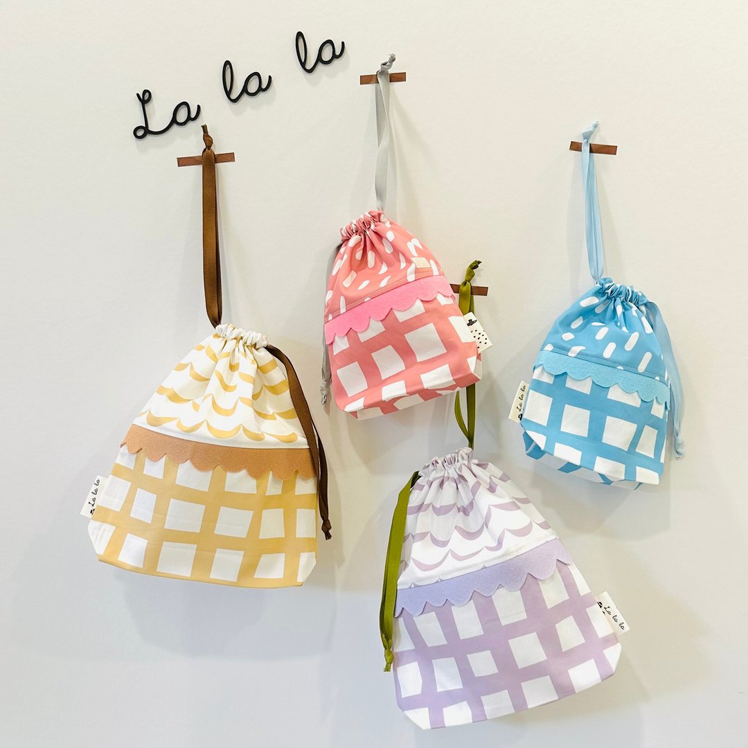 新色登场_屋 la la  防水束口收纳包 - 束口袋双肩包 - 棉 