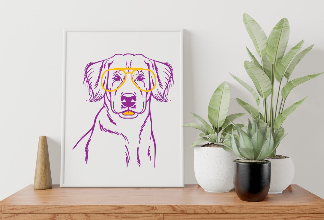 Labrador svg for cricut. Golden Retriever svg for cricut. Labrador Clipart. My d - 电子手绘真人画像/绘画/插画 - 其他材质 