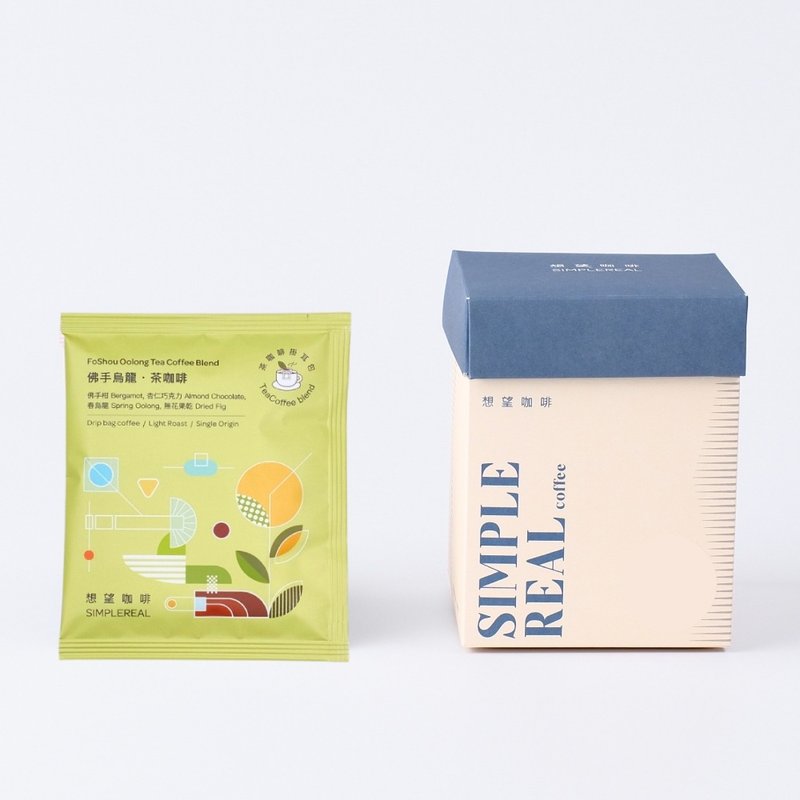 佛手乌龙 茶咖啡挂耳包 浅焙/佛手柑、春乌龙、无花果干 1/5/10入 - 咖啡 - 新鲜食材 红色