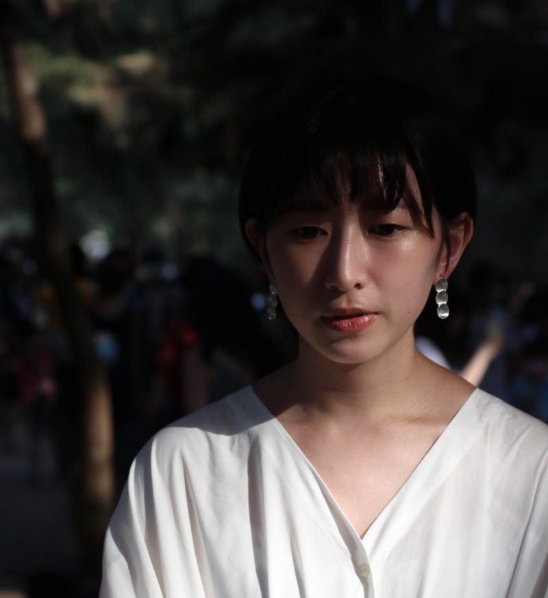 初心 纯银耳环 / 风格设计 礼物包装 - 耳环/耳夹 - 纯银 白色