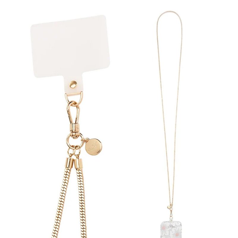 【kate spade】精品手机斜跨链  金色蛇链 - 手机配件 - 其他金属 白色