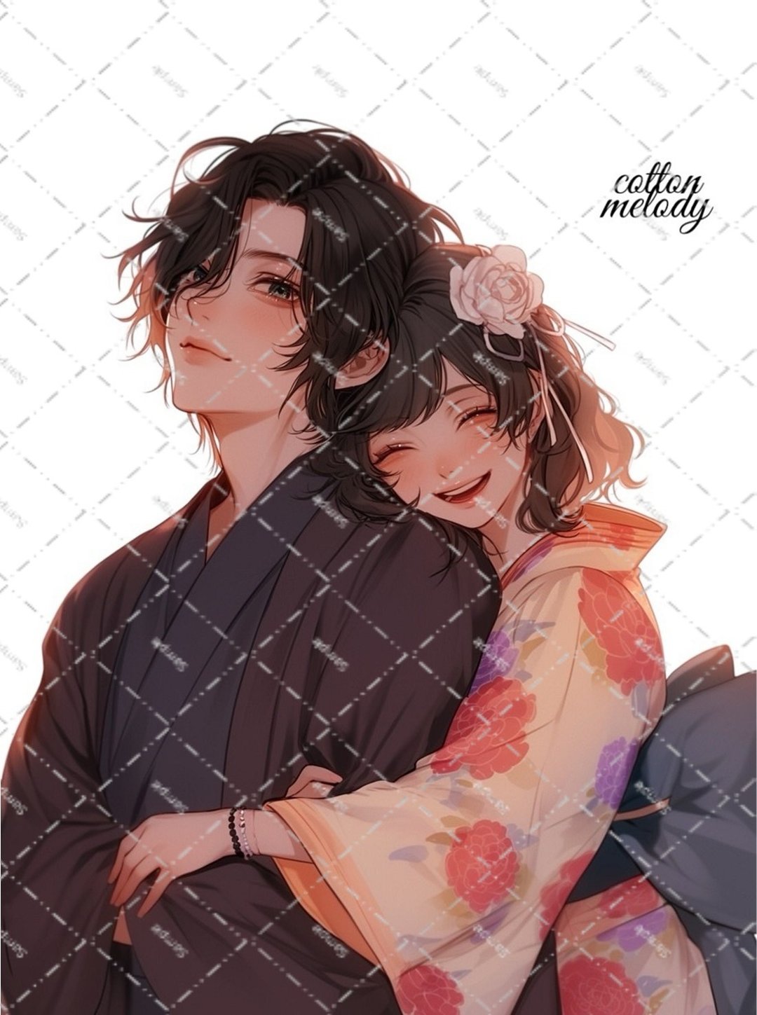 original sticker no.2172 人物贴纸 原创贴纸 原创人物贴纸 装饰贴纸 cotton melody - 贴纸 - 纸 